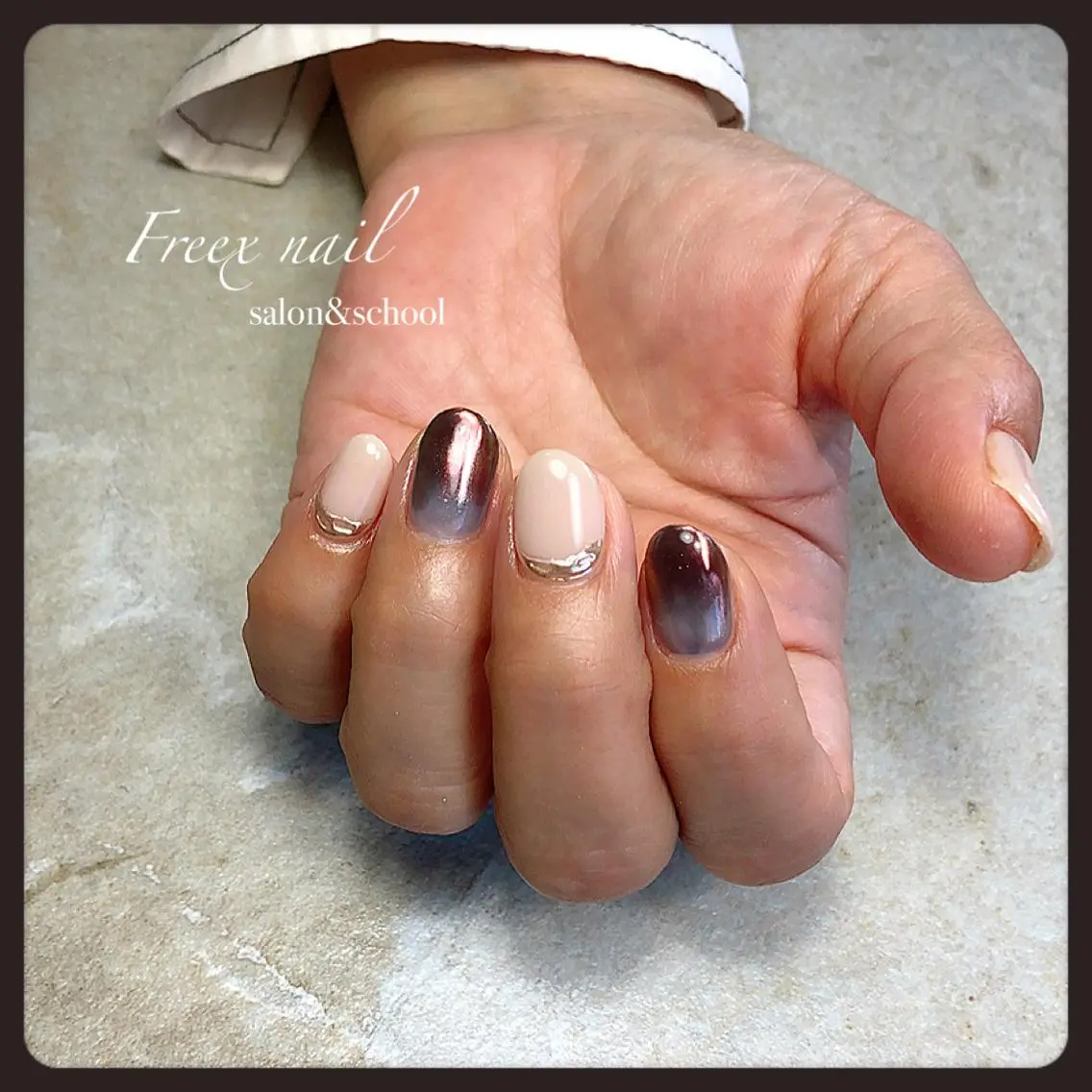 ネイル ハンドネイル ハンドケア freex nail /ニュアンス/個性派のネイルデザイン