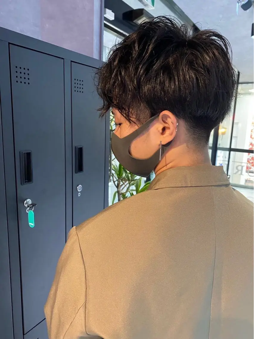 メンズカット+シャドウパーマの写真