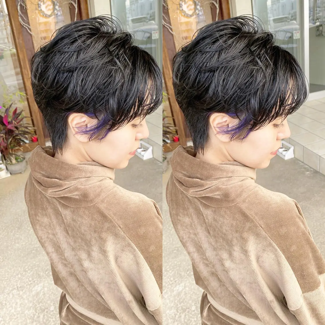 ショート カラー イルミナカラー カット ヘアカラー トリートメント grand juteのヘアスタイル