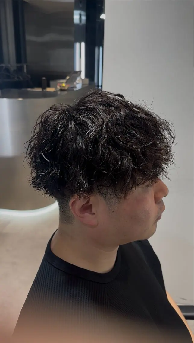 ショート パーマ ツイストスパイラルパーマ スパイラルパーマ 似合わせパーマ🔥 河浪 大智のヘアスタイル