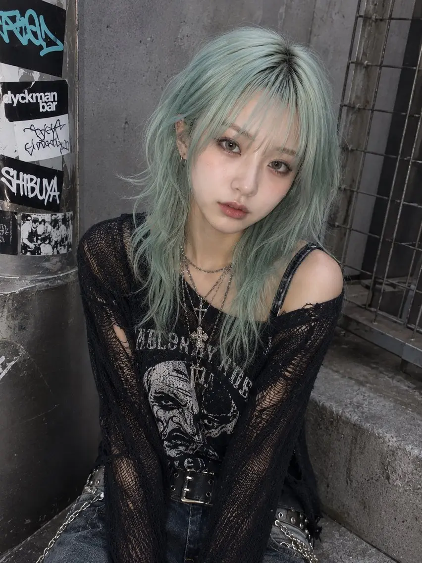 ミディアム カラー ブリーチ ヘアカラー iZa/心斎橋 TETE/カラーのヘアスタイル