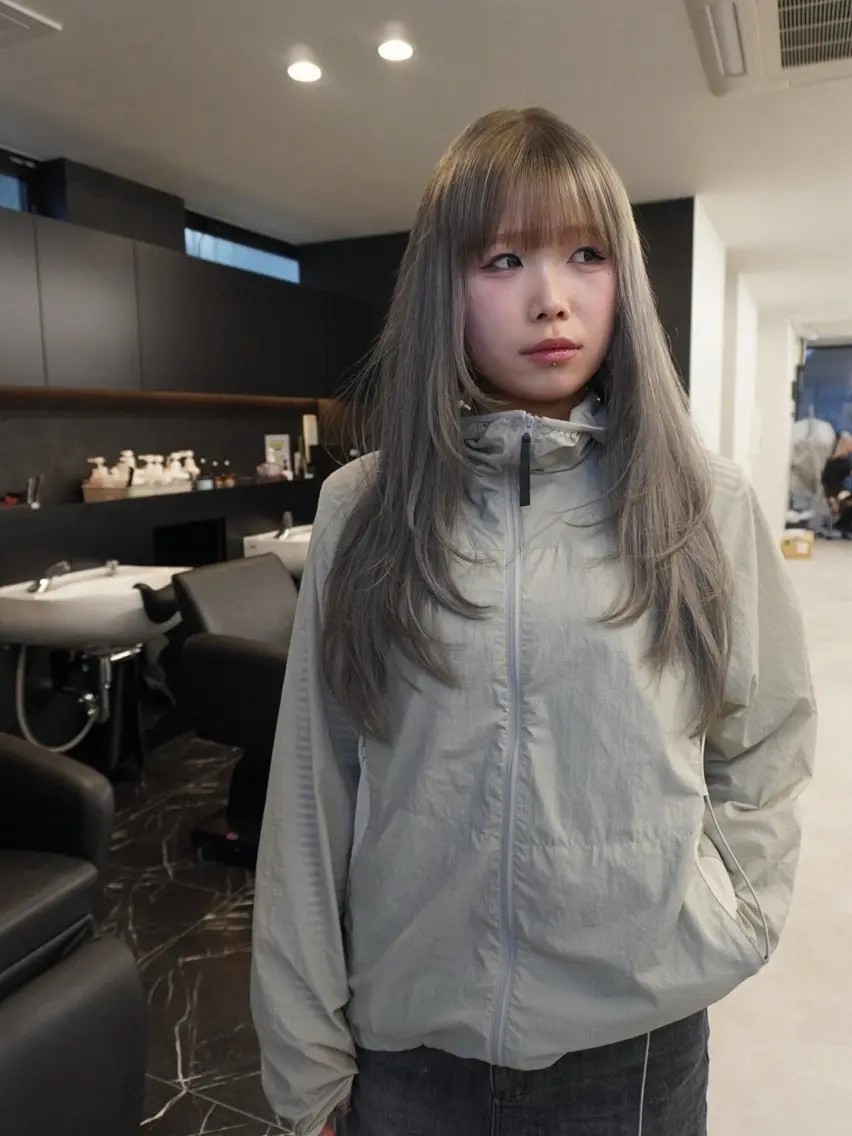 ロング カット ヘアカラー トリートメント 谷村 龍之輔のヘアスタイル