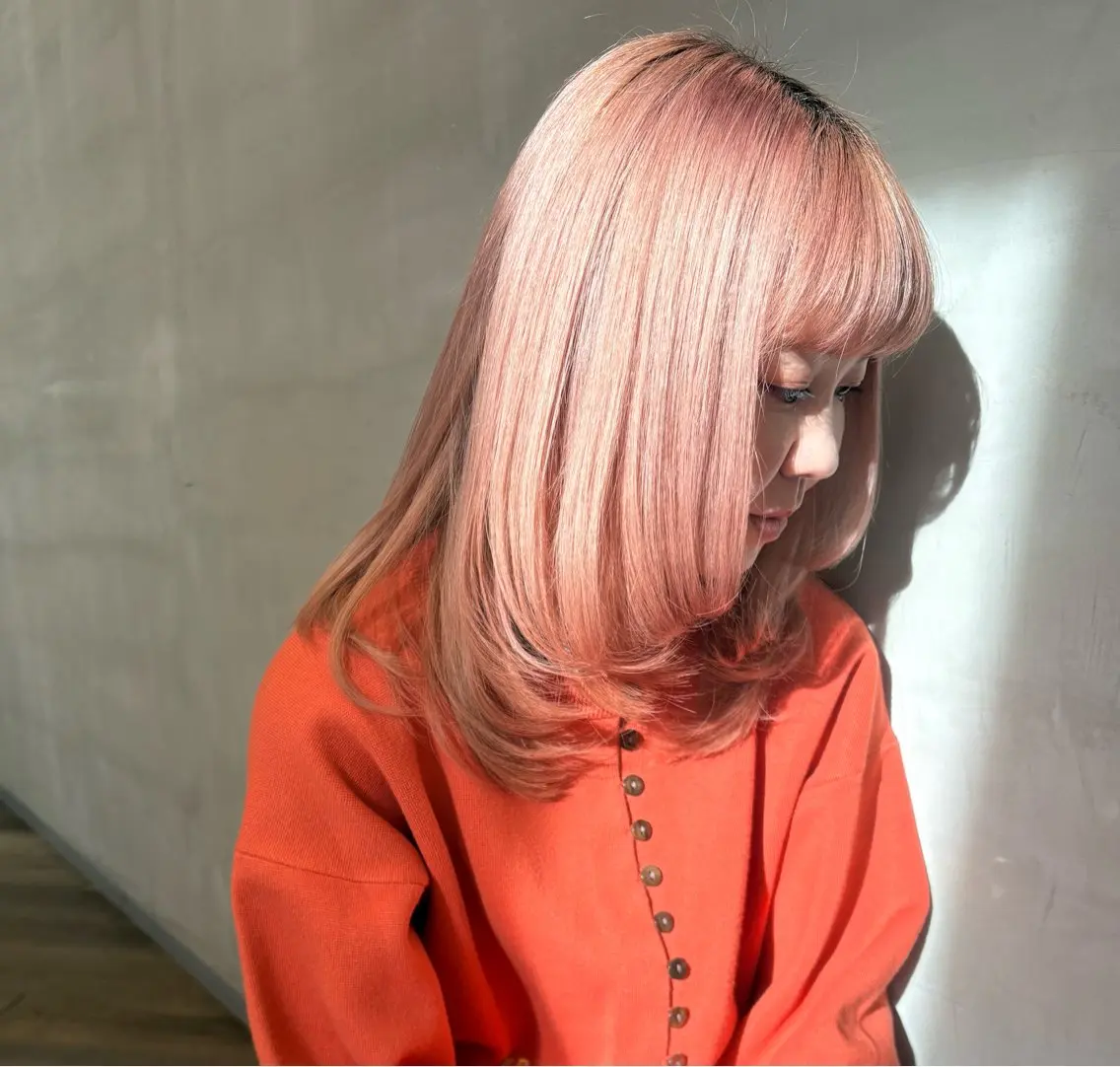 ロング カラー カット ヘアカラー 鮫島海斗☆レイヤー☆ ケアブリーチのヘアスタイル