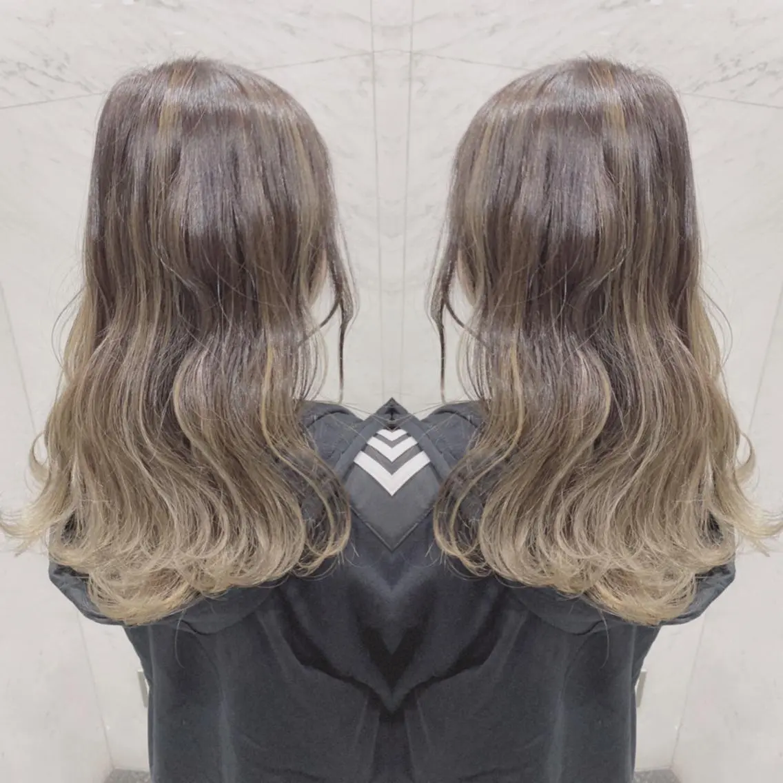 ロング カラー ヘアカラー 重政 和樹のヘアスタイル