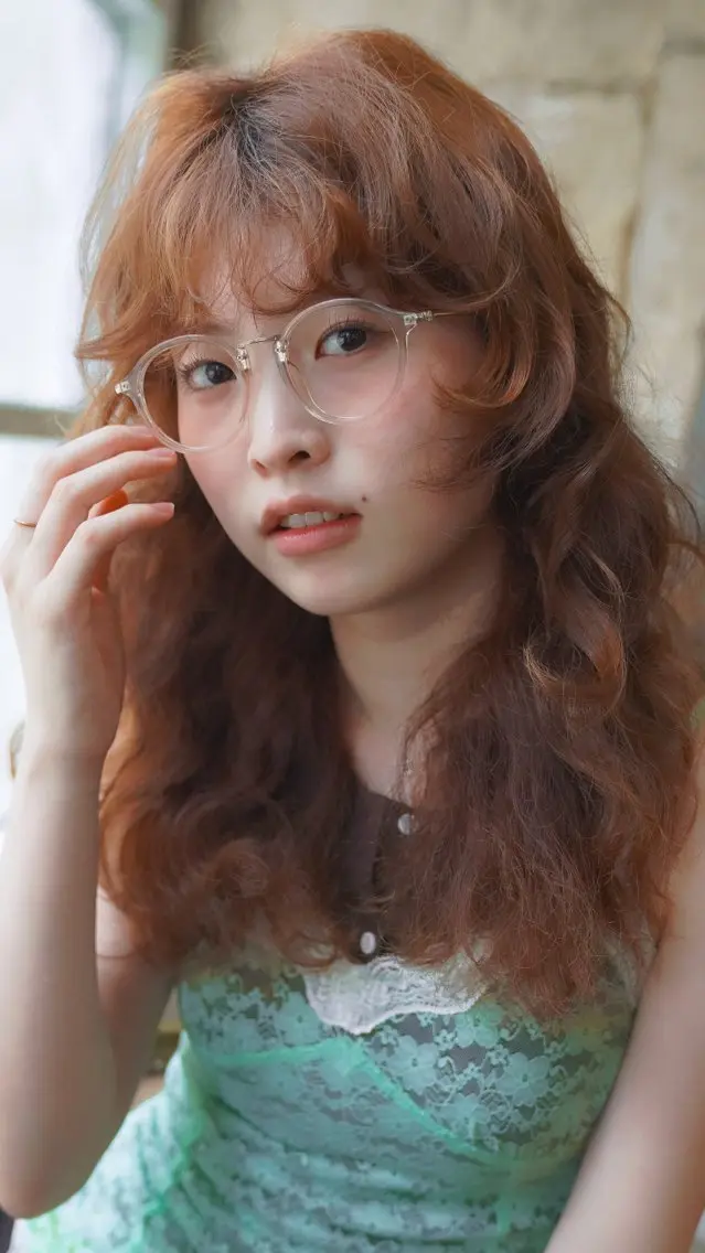 セミロング カラー パーマ カット ヘアカラー パーマ トリートメント ズミ🦖髪質改善 パーマ★ボブレイヤーのヘアスタイル