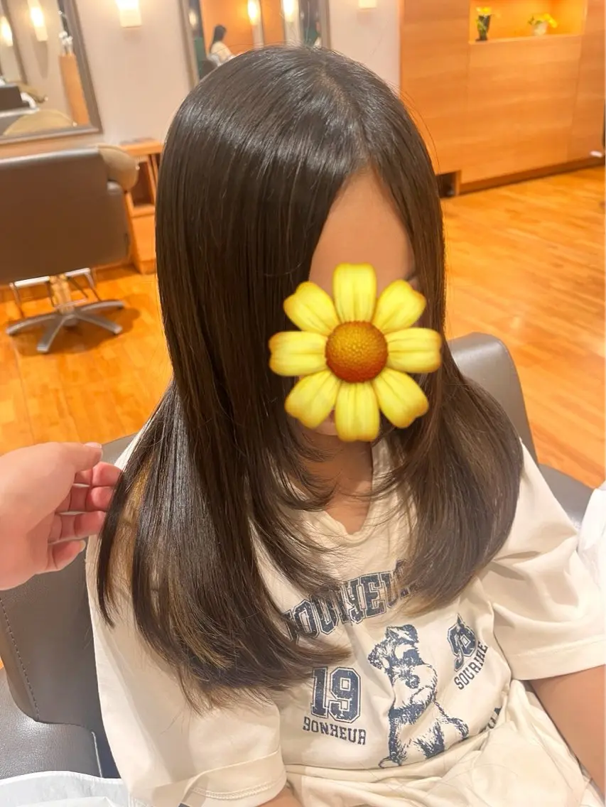 ロング 学生 レイヤーカット 関口 要子のヘアスタイル