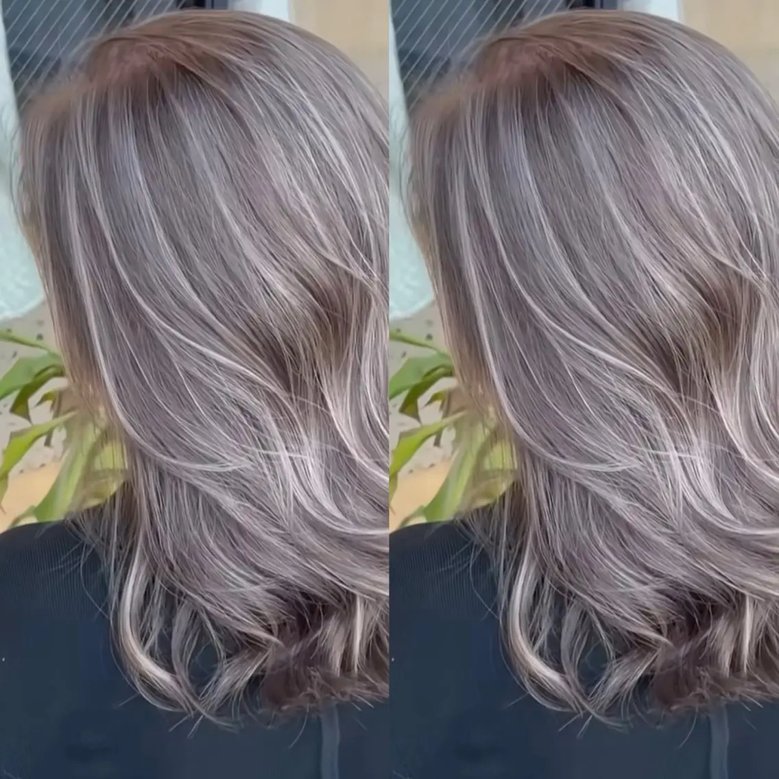 ロング カラー バレイヤージュ ブリーチ ケアブリーチ デザインカラー グレージュ ヘアカラー 表参道/ハイライト バレイヤージュのヘアスタイル
