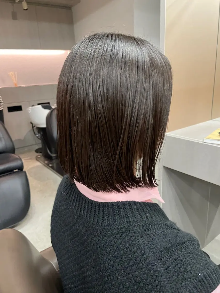 ミディアム カラー カット ヘアカラー トリートメント 表参道🌿赤み消し カラー/チナツのヘアスタイル