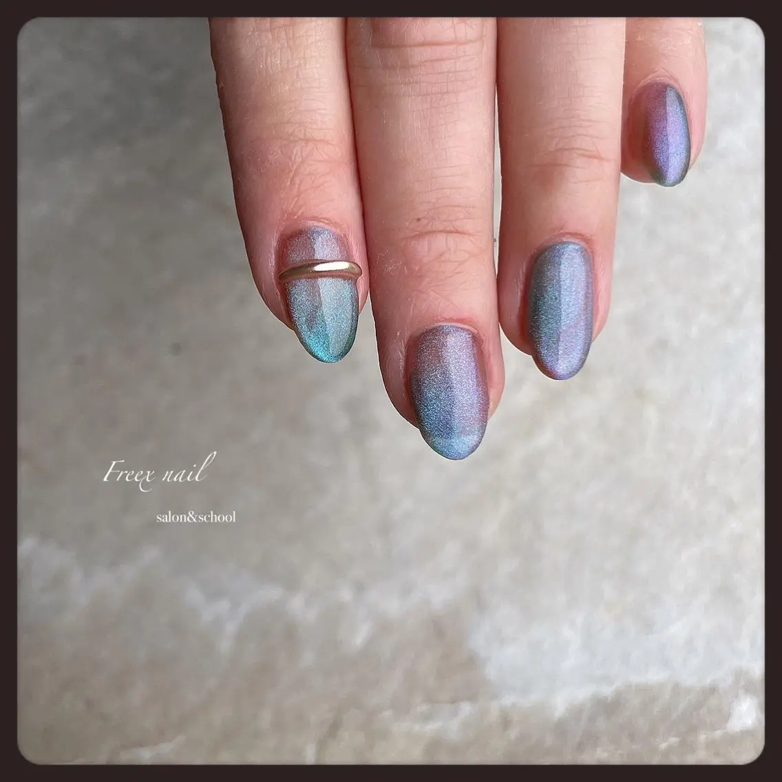 ネイル マグネットネイル ハンドネイル ハンドケア freex nail /ニュアンス/個性派のネイルデザイン