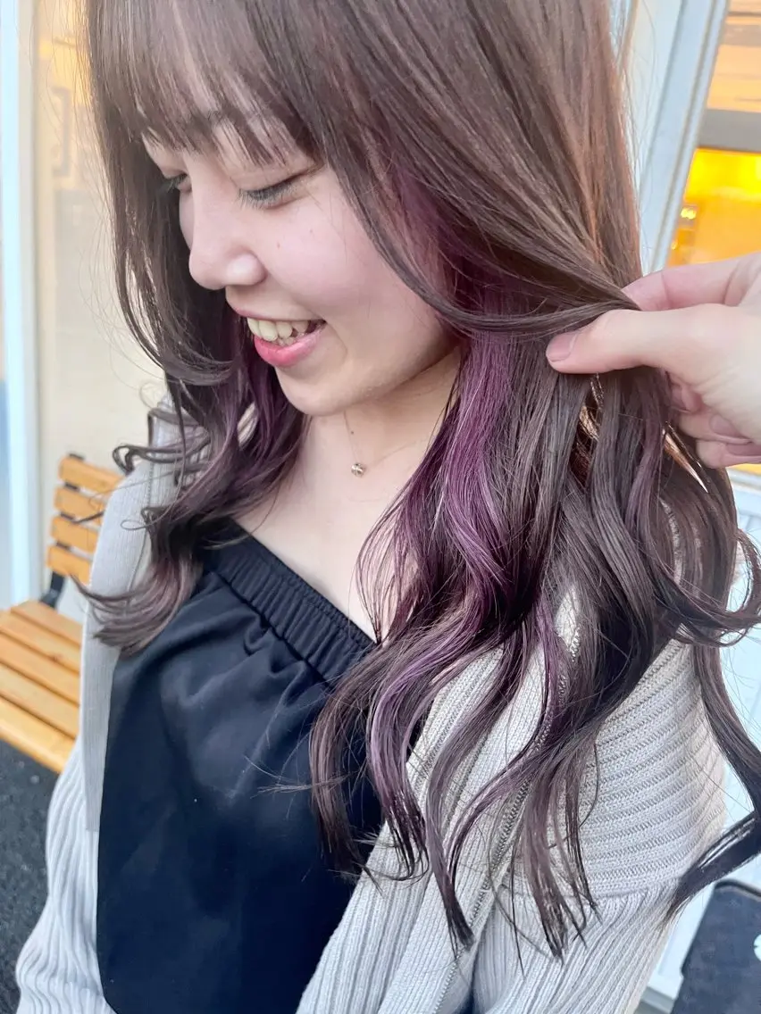 カット+カラー【さりげないオシャレ💇♀️✨インナーカラー✨✨】の写真