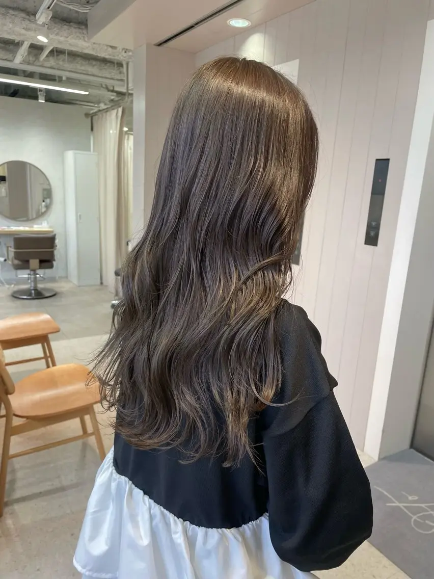 セミロング カット ヘアカラー 莉理花 /柔らかカラー🧸♡のヘアスタイル