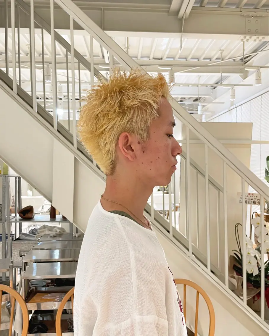 メンズ スパイキーショート 安西 香利奈のヘアスタイル