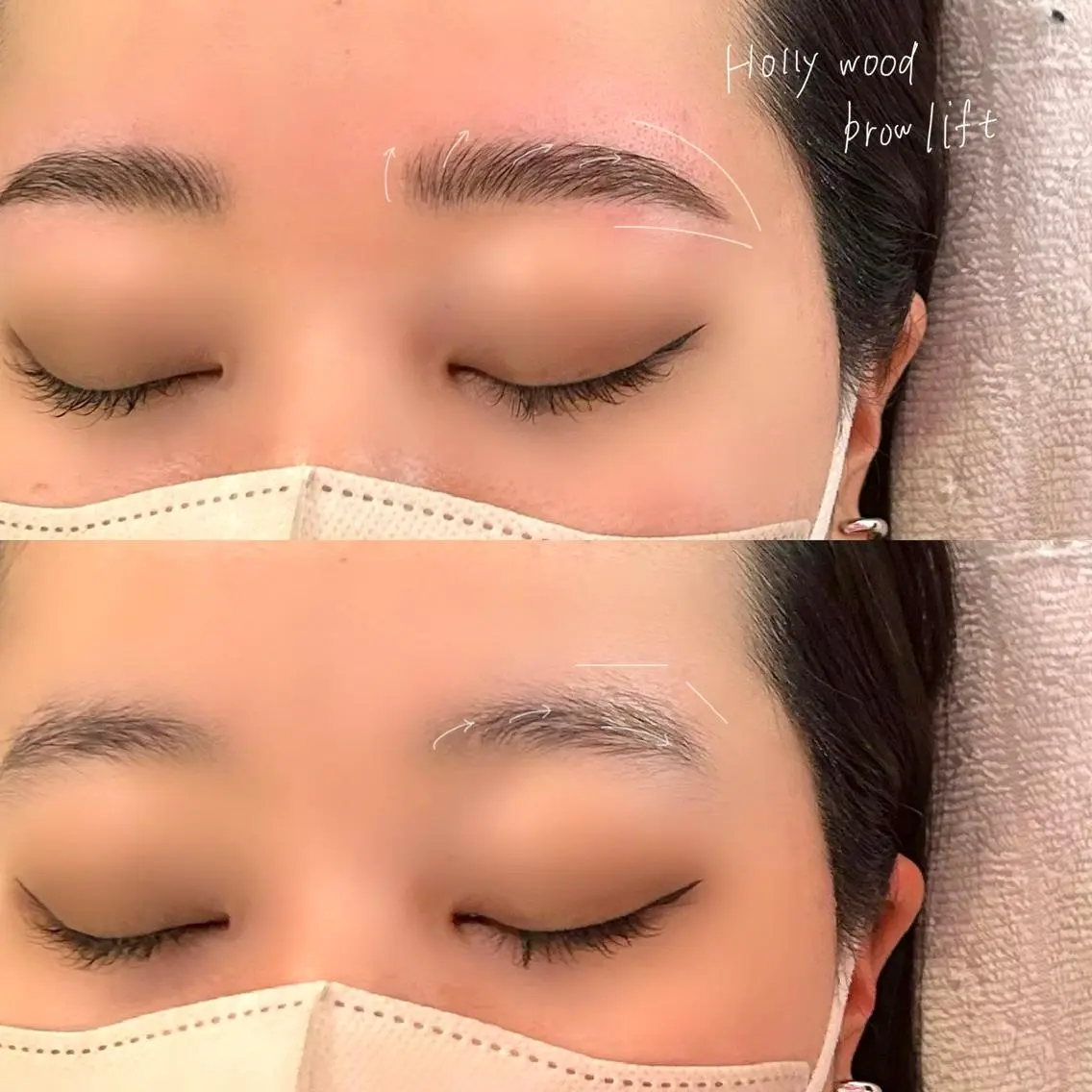 アイブロウ ハリウッドブロウリフト 吉祥寺kasumi 🌛eye/browのマツエク・マツパデザイン