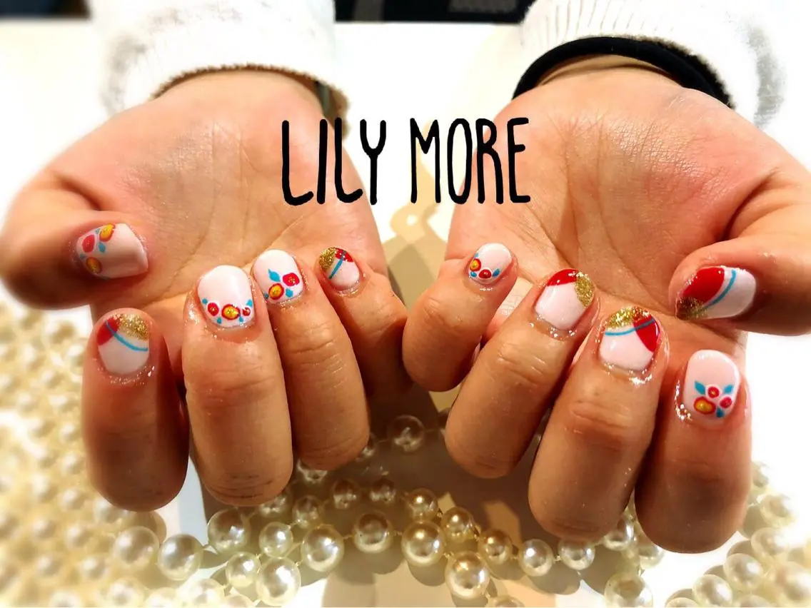 ネイル 成人式 Lily closetのネイルデザイン
