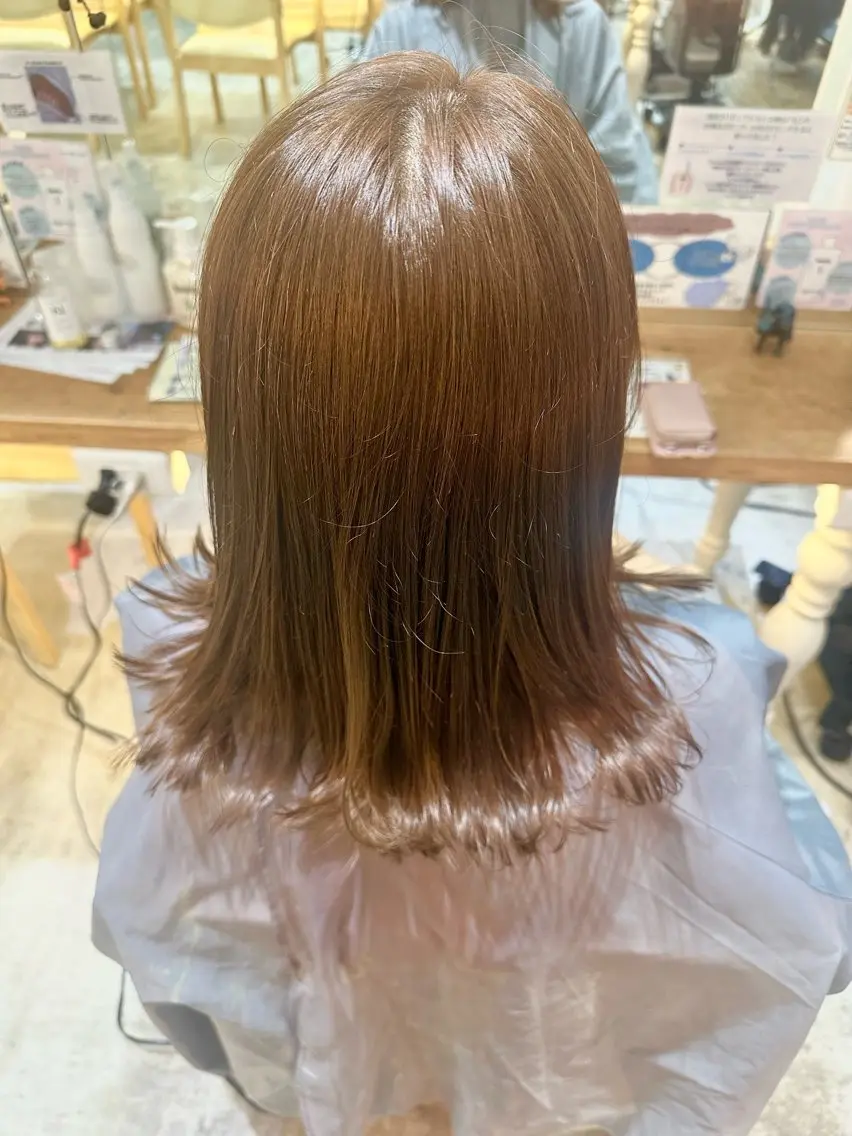 ミディアム カラー ヘアカラー 赤熊 咲良 🦔ྀིのヘアスタイル