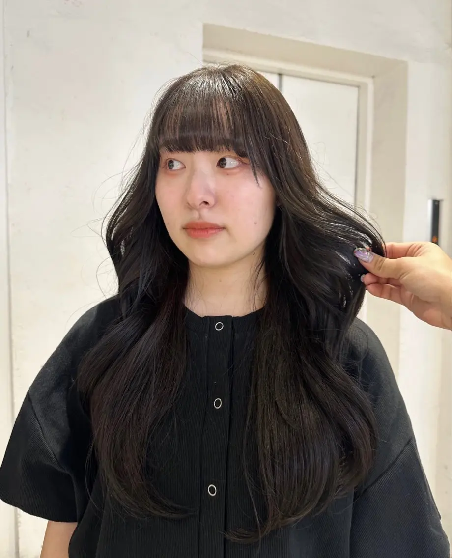ロング 韓国風ヘア ヘアカラー 韓国ヘアメンズ・レデ ィース特化ミクのヘアスタイル