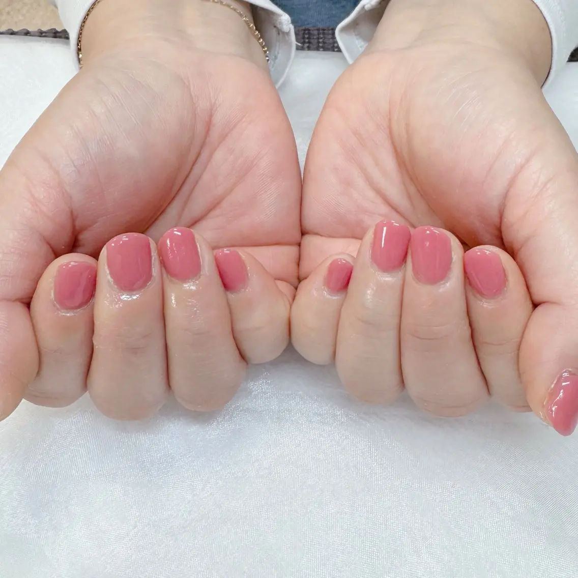 ネイル ワンカラーネイル ピンク 春ネイル maruyasu. yのネイルデザイン