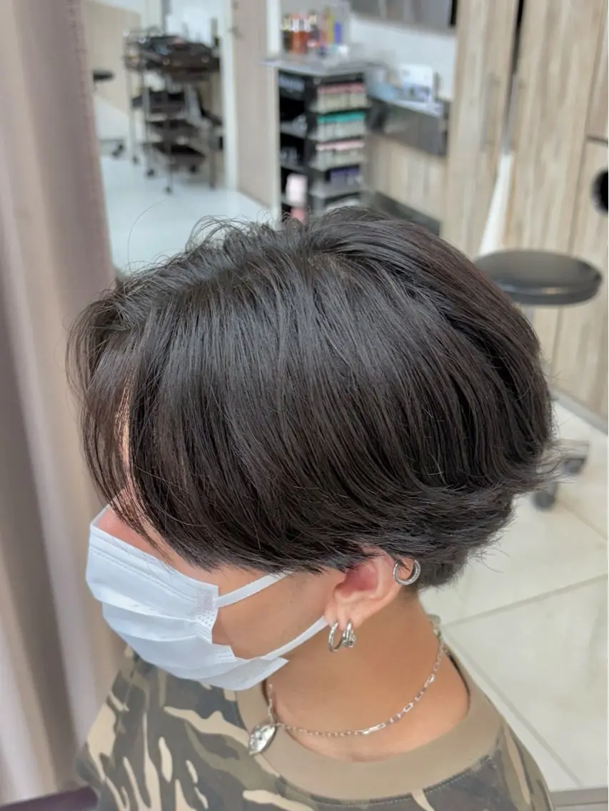 ショート パーマ メンズ カット パーマ GRANDEUR ryuのヘアスタイル