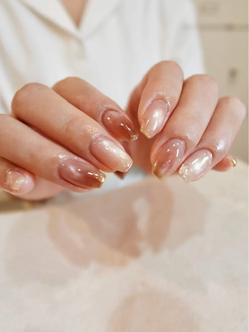 セミロング ハンドネイル モデル様募集用🌿 maiのネイルデザイン