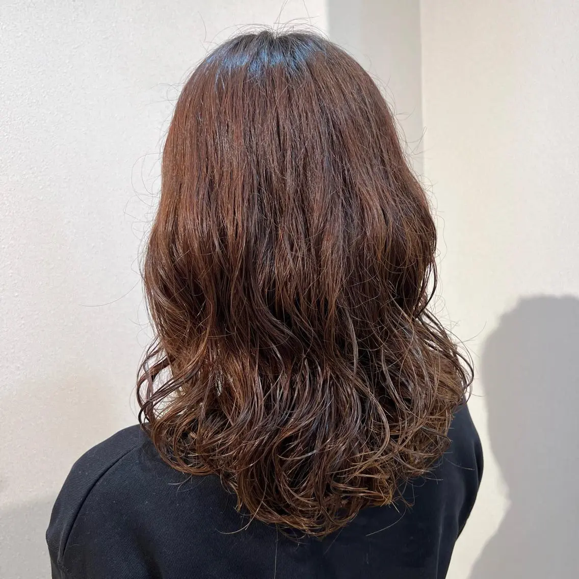 ミディアム パーマ カット パーマ 青田 明日海のヘアスタイル