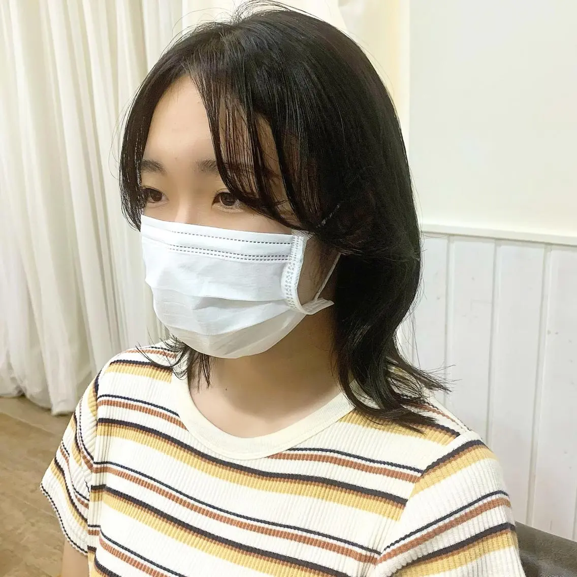 ショート カラー パーマ ヘアアレンジ メンズ キッズ ネイル マツエク・マツパ レイヤーカット／ 巻ける縮毛矯正のヘアスタイル