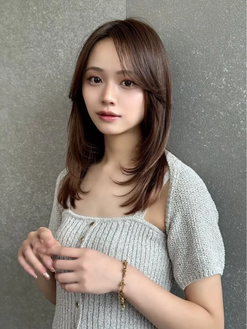 ロング Ruri縮毛矯正 酸性ストレートのヘアスタイル