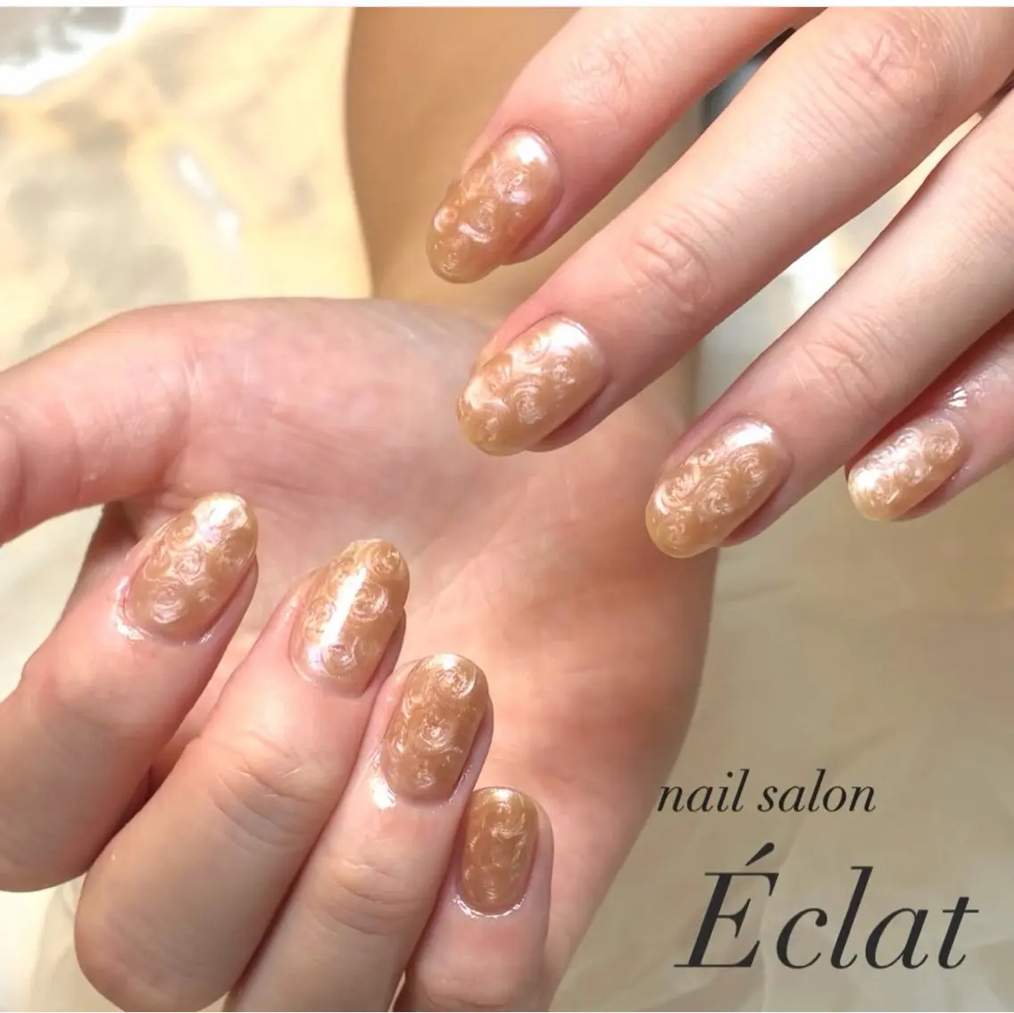 ネイル ワンカラーネイル ハンドネイル nail salon Éclatのネイルデザイン