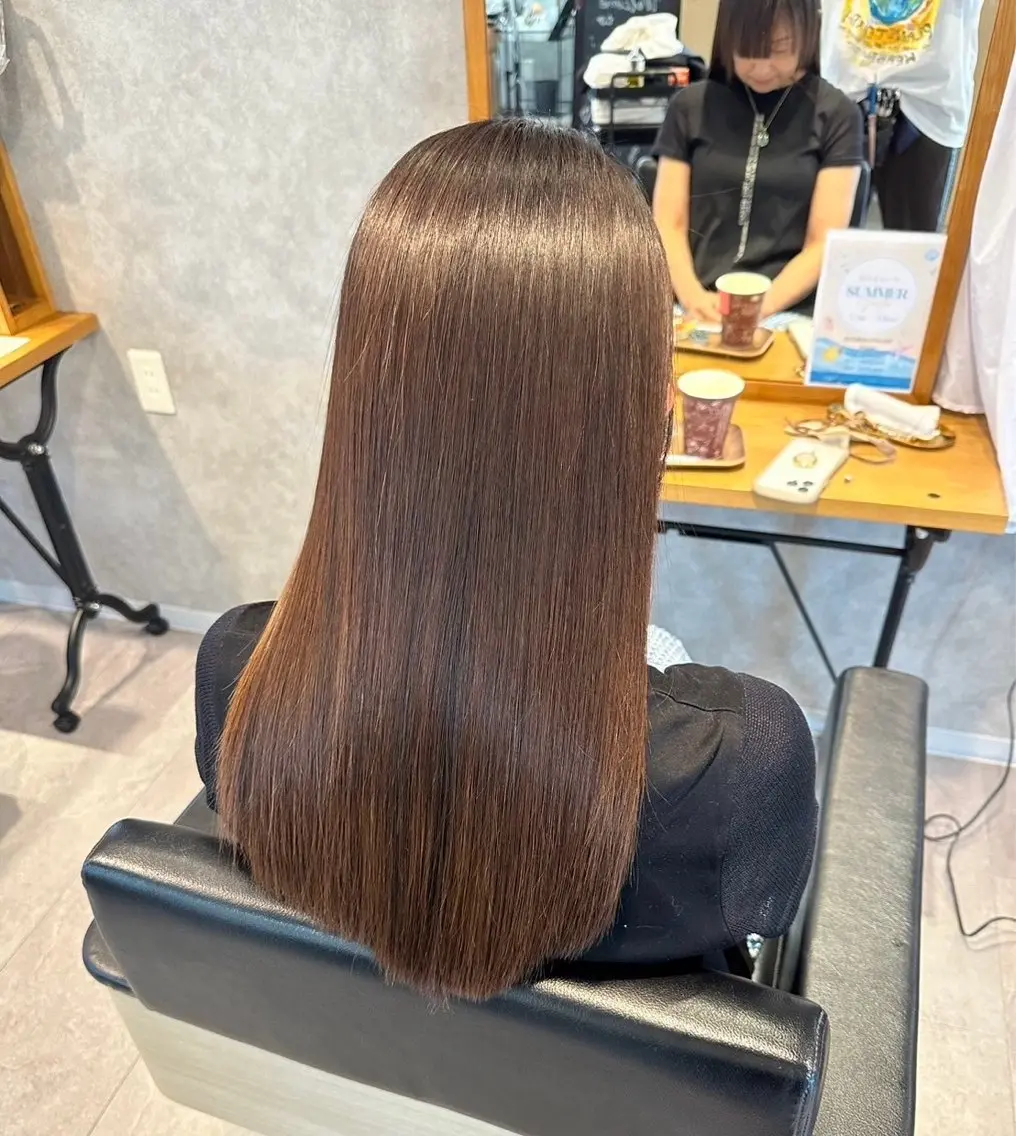 【✨史上最高のお約束✨】ケラブロトリートメント＋髪質改善イルミナカラー＋サロンディレクターカットの写真