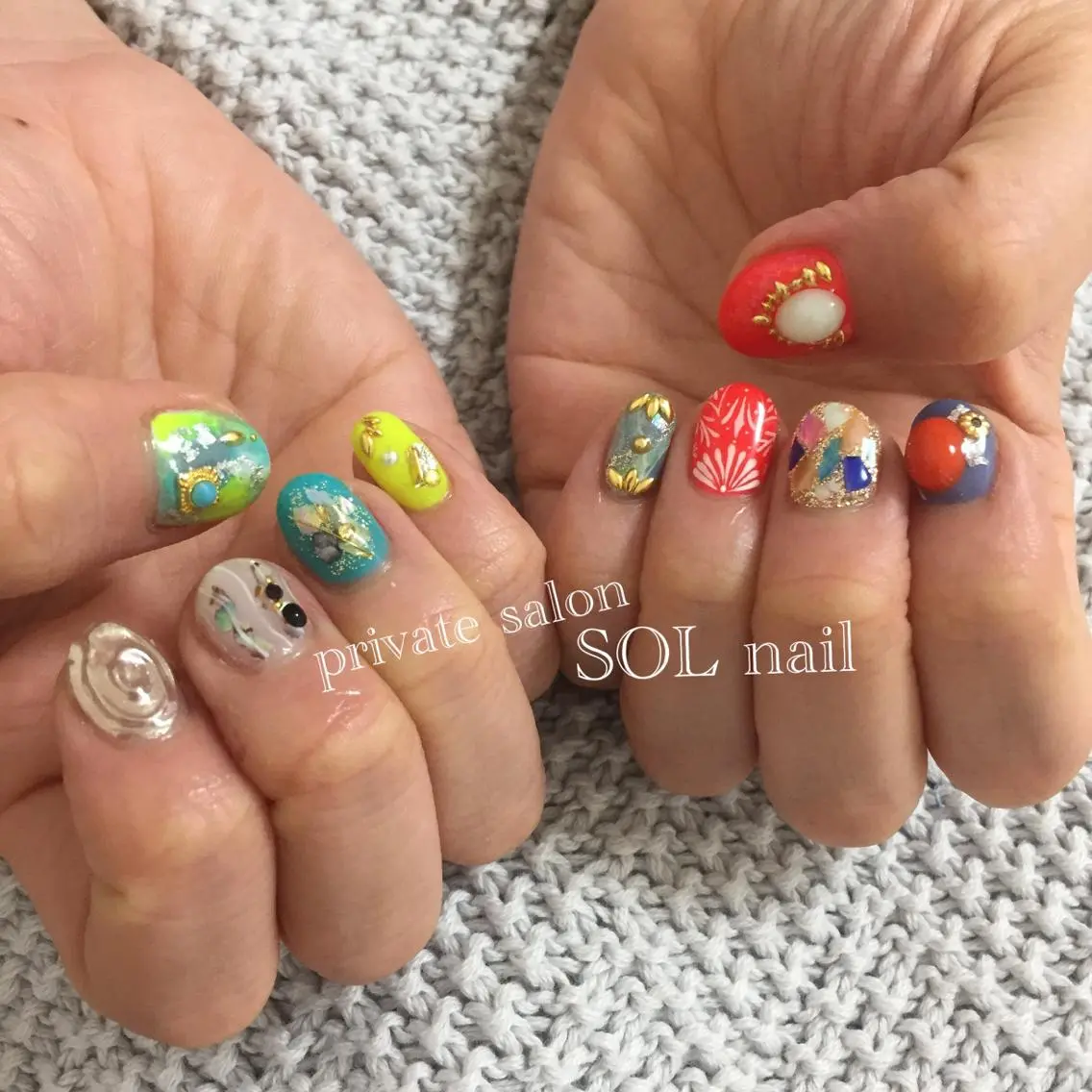 ネイル ハンドネイル SOL NAILのネイルデザイン