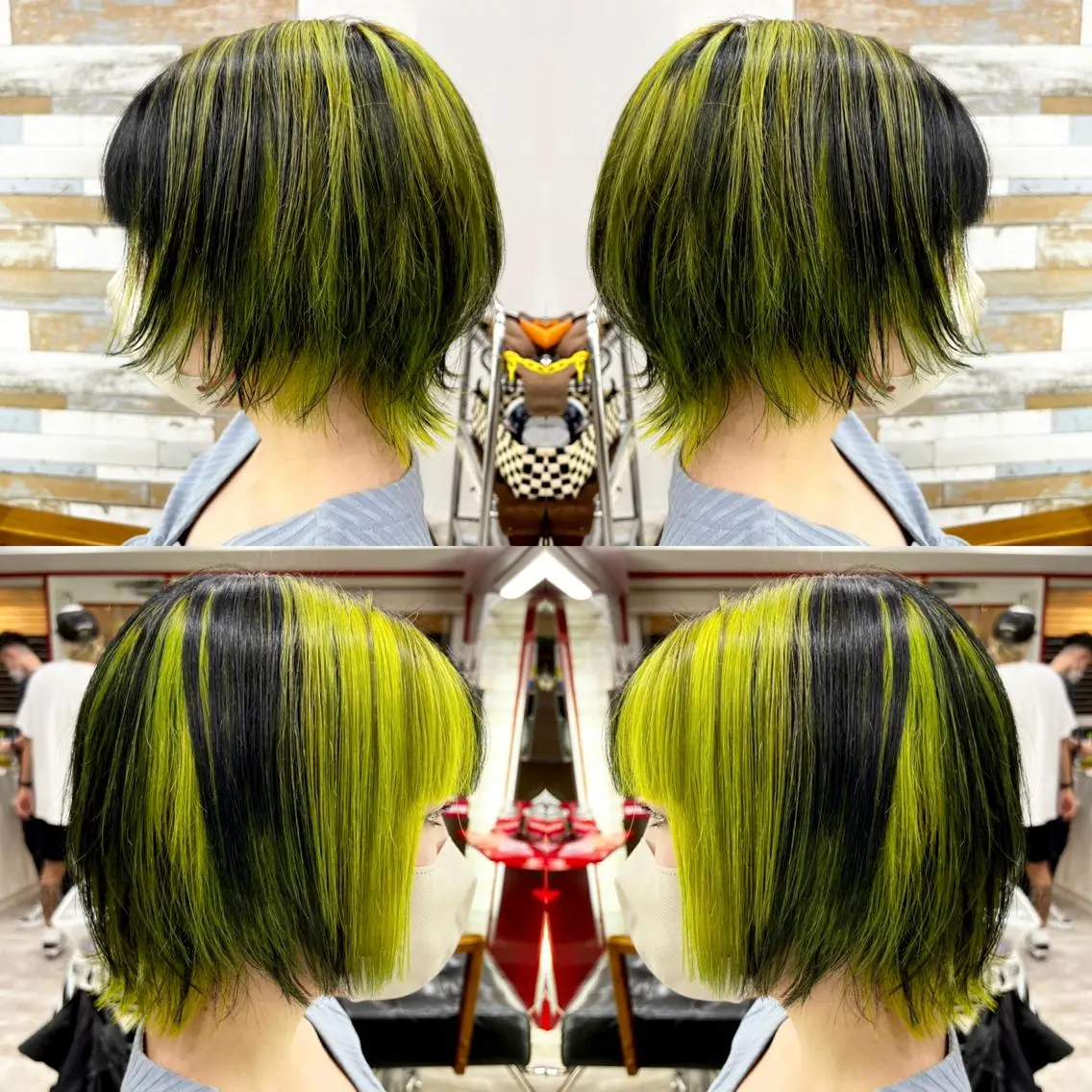 ショート カラー ヘアカラー トリートメント ✨️眉毛、派手髪、 ハイトーンShinの眉毛・アイブロウイメージ