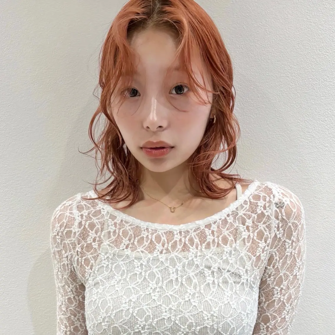 ミディアム カラー カット ヘアカラー 🍊暖色×顔周り 🍊cocoroのヘアスタイル
