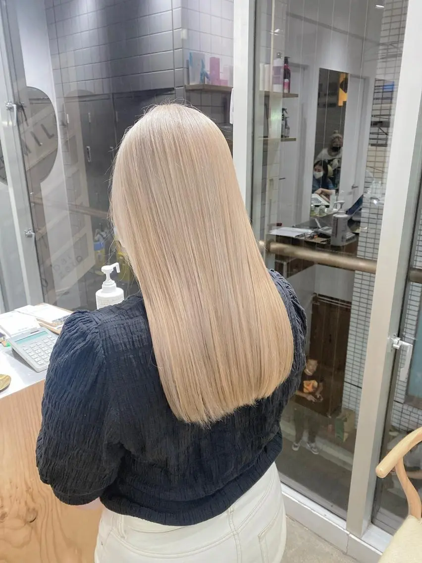 💘ダブルブリーチ＋透明感カラー🌈🦄の写真