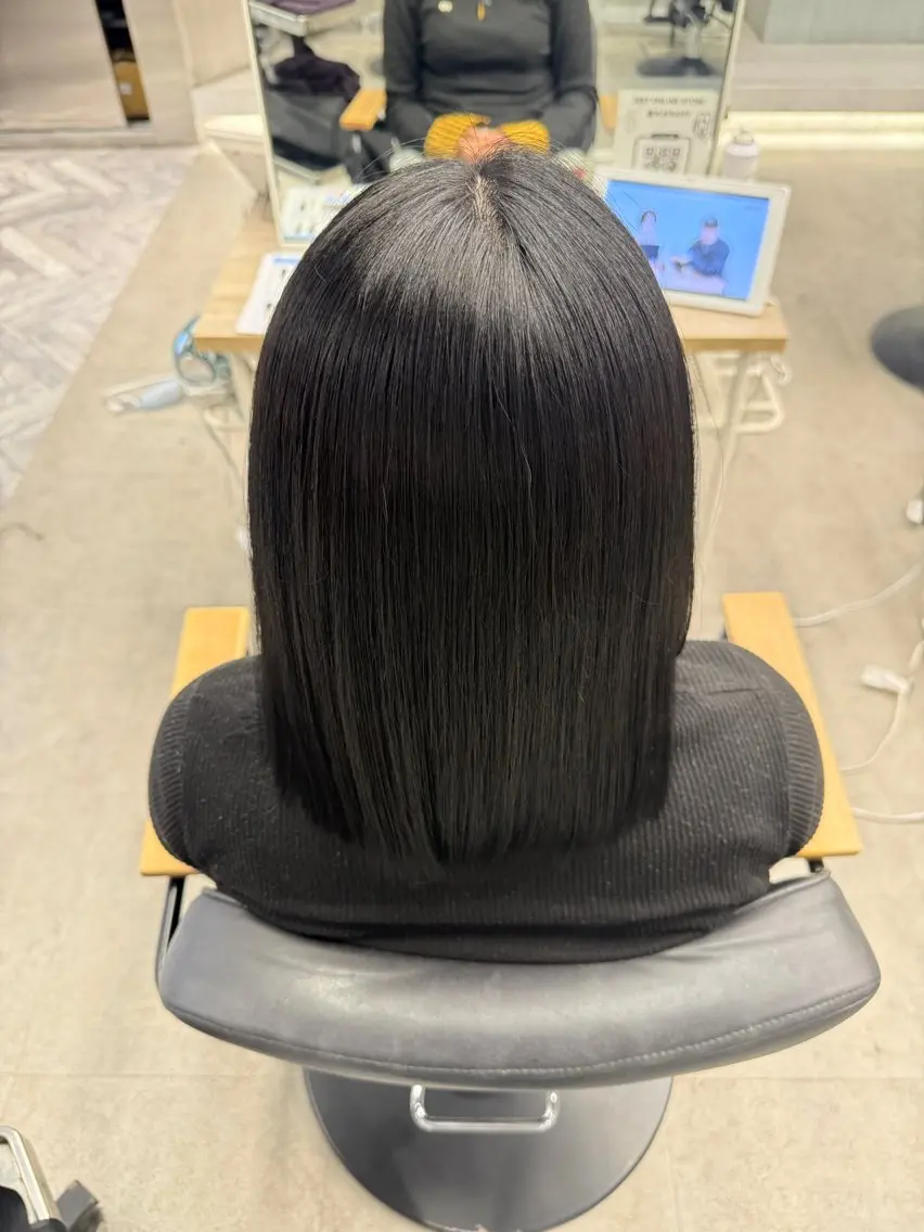 ミディアム ヘアカラー 小原 有桜のヘアスタイル