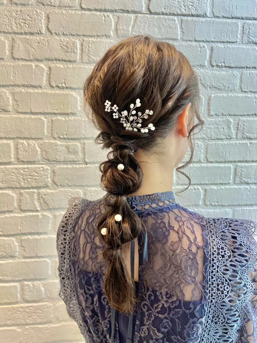 ヘアアレンジ カラーお任せ下さい ✨️おかだまなみのヘアスタイル