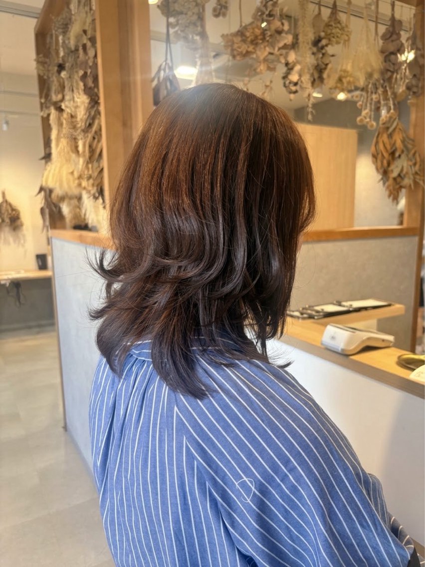 セミロング カット 古後 瑳有子のヘアスタイル