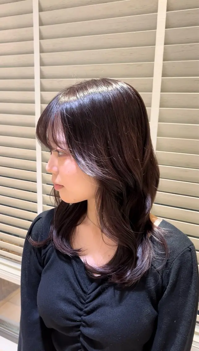セミロング カラー カットモデル様 募集中のヘアスタイル