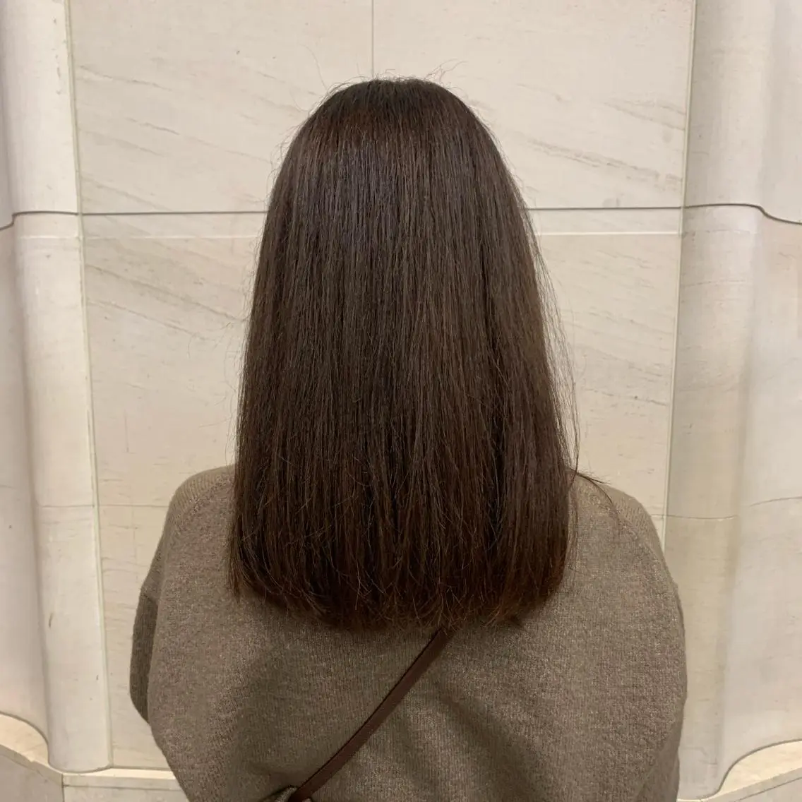 カラー ブラウンカラー matsuda rinaのヘアスタイル