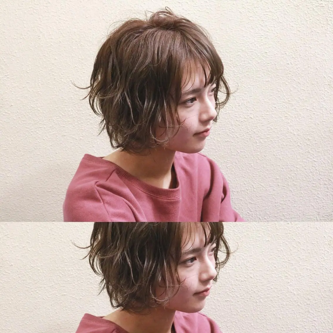ショート カラー パーマ 🟦髪質改善6年 💊YAMAMOTOのヘアスタイル