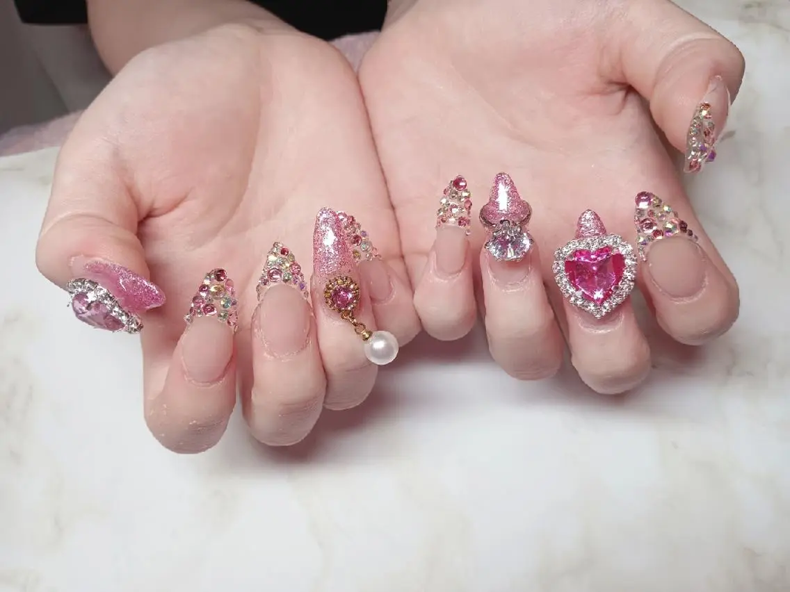 ネイル ピンク ハンドネイル Nail Salon macherieのネイルデザイン