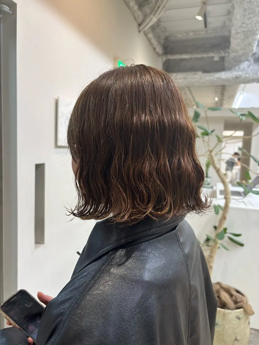 ミディアム パーマ ミディアムパーマ カット パーマ ANY/須田麻人 /パーマスタイルのヘアスタイル
