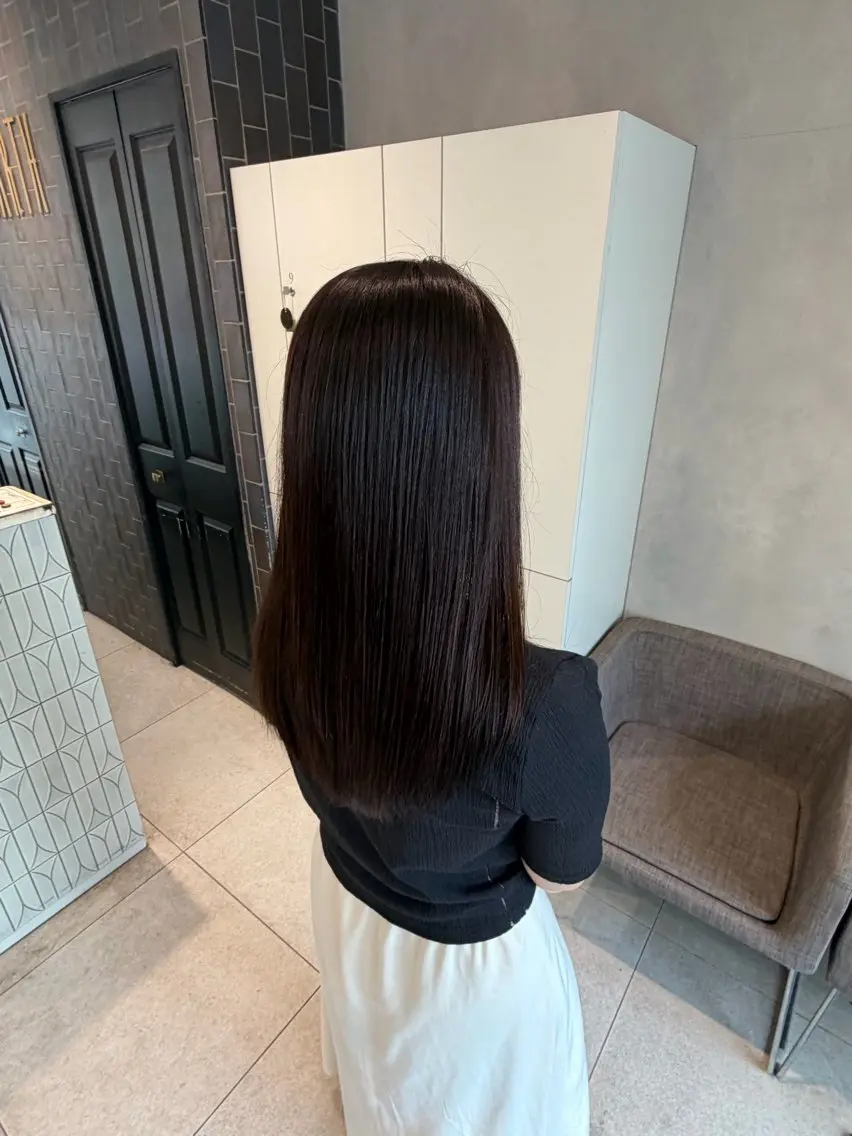 セミロング 安藤 美夢のヘアスタイル