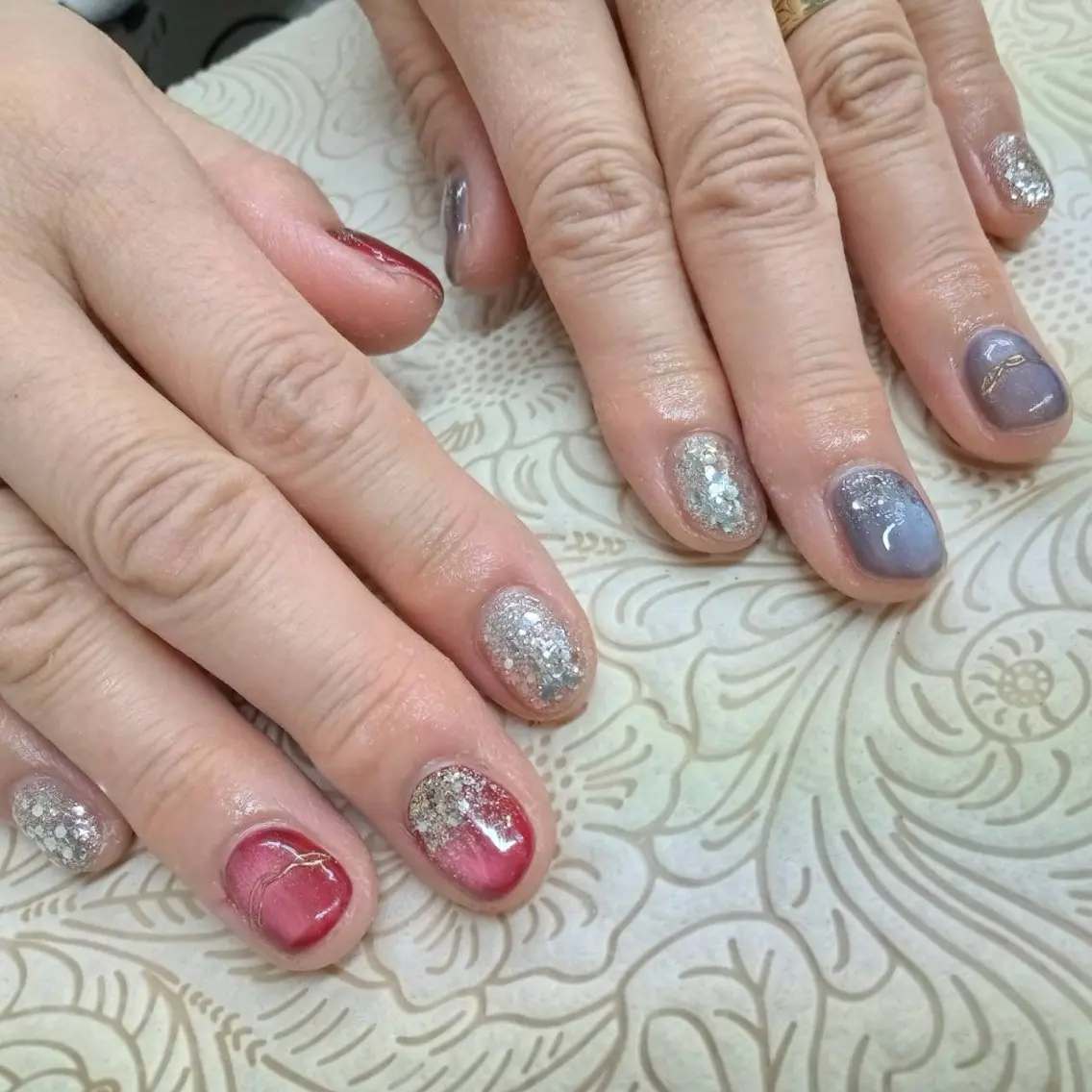 ネイル フラワーネイル precious nail roomのネイルデザイン