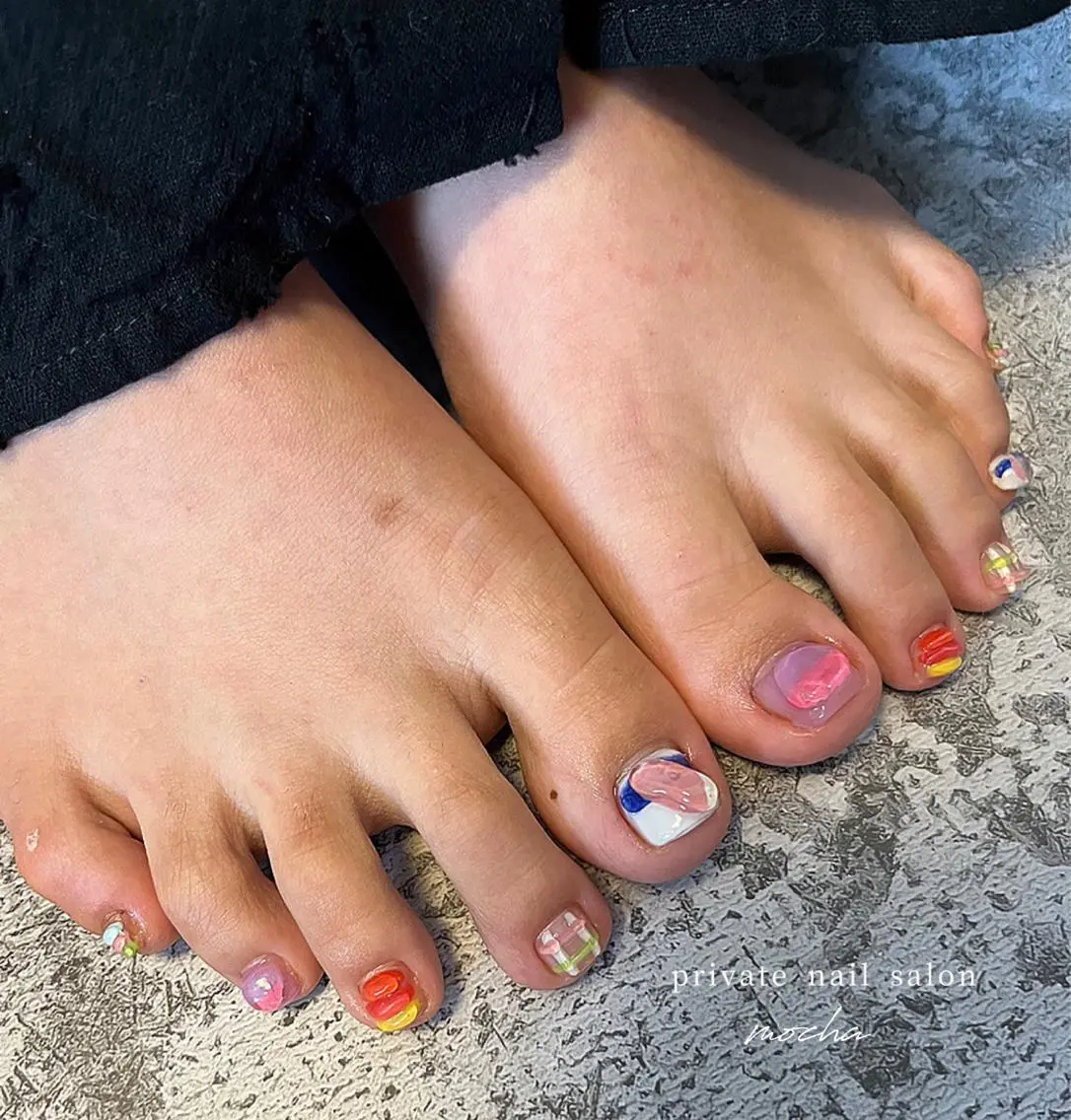 ネイル フットネイル mocha nailのネイルデザイン