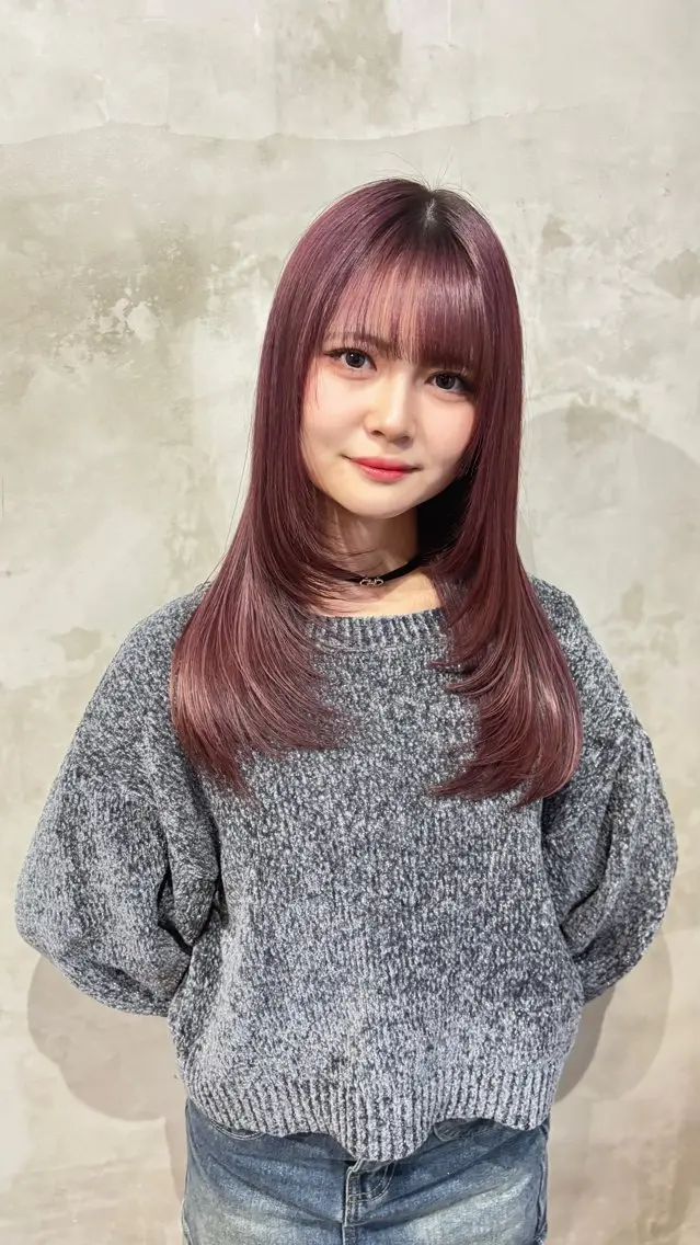 ミディアム レイヤーカット ❤︎韓国レイヤ ー❤︎/saraのヘアスタイル