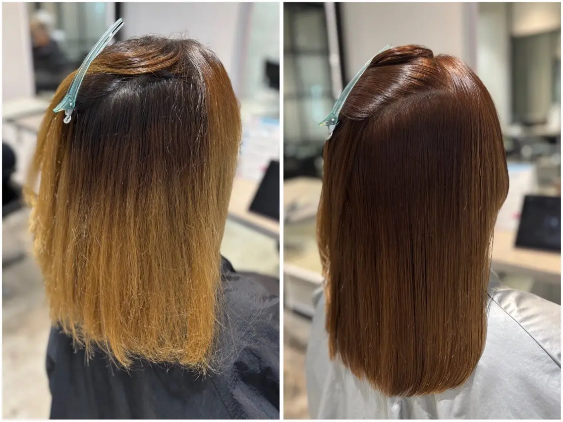 セミロング カラー ヘアアレンジ 卒業式のヘアスタイル 髪質改善 酸性ストレート カット 縮毛矯正 トリートメント 艶髪酸性ストレート /髪質改善/寺田警二のヘアスタイル