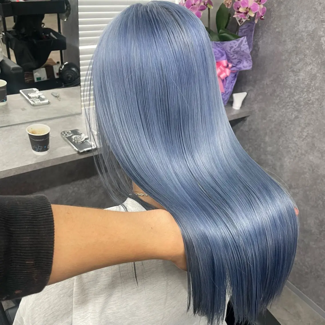 カラー 透明感カラꕀ꙳ 𝐤𝐢𝐤𝐤𝐚のヘアスタイル