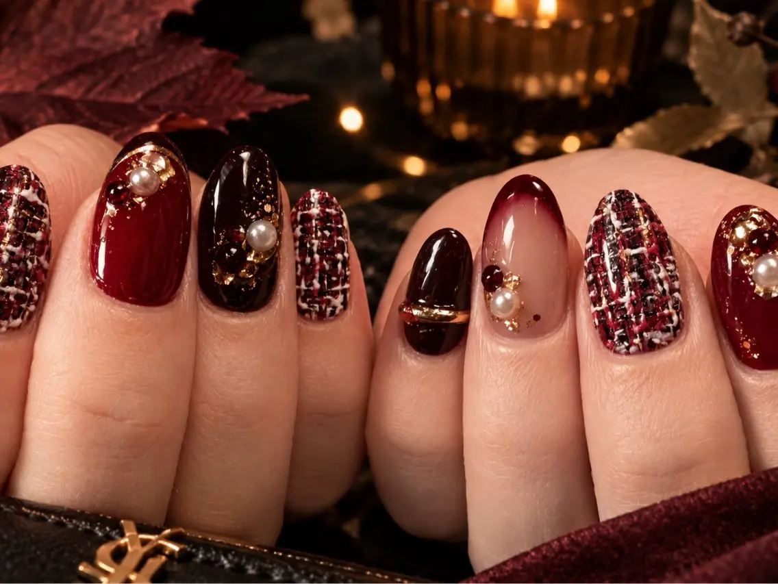 ネイル ツイードネイル Nailsalon Rのネイルデザイン