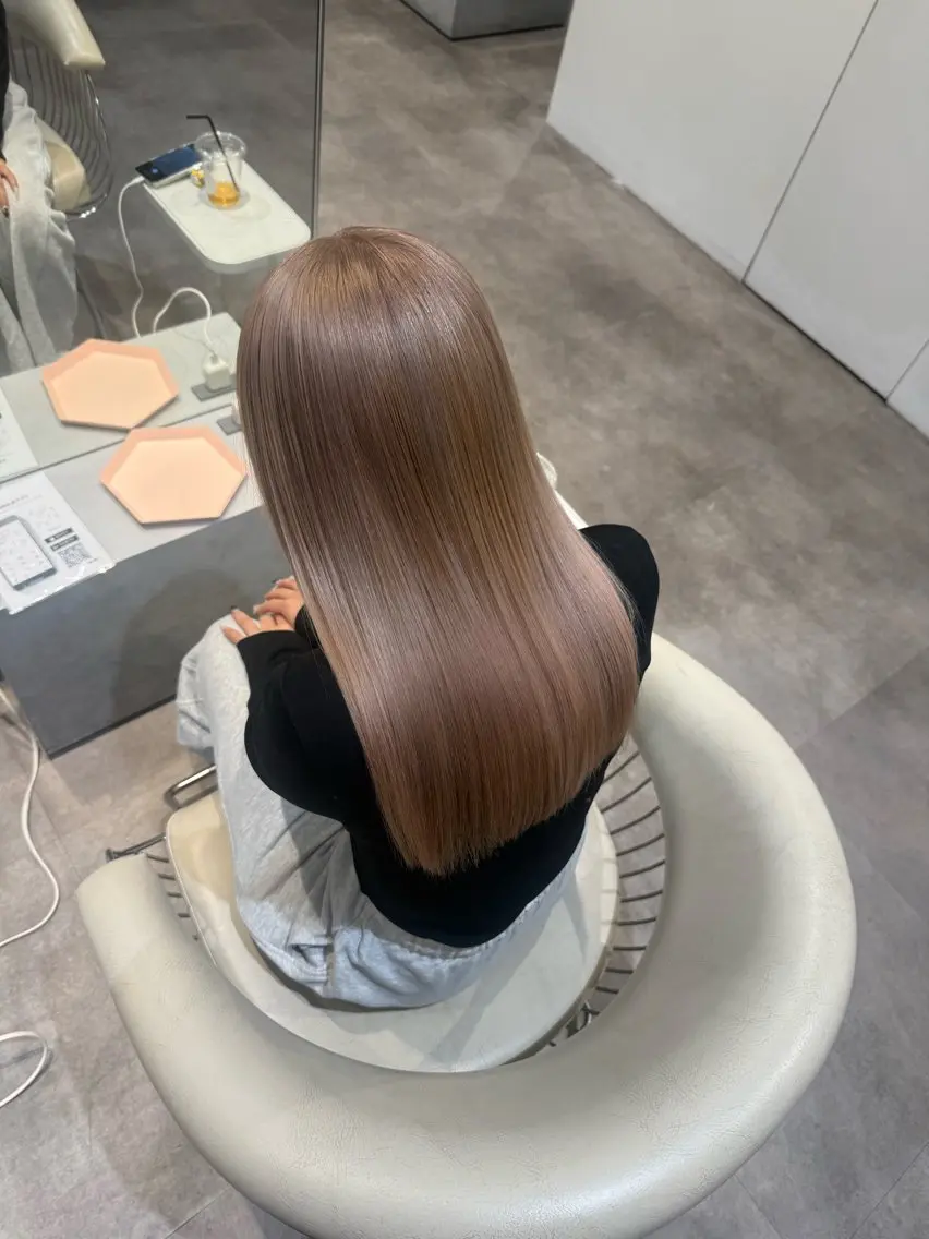 ロング カラー ベージュカラー ブリーチ ケアブリーチ 透明感カラー ハイトーンカラー カット ヘアカラー 💎透明感カラー特化 💎TAISEIのヘアスタイル