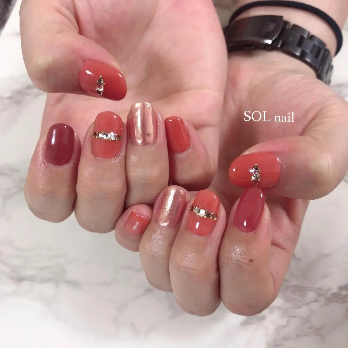 ネイル ハンドネイル SOL NAILのネイルデザイン