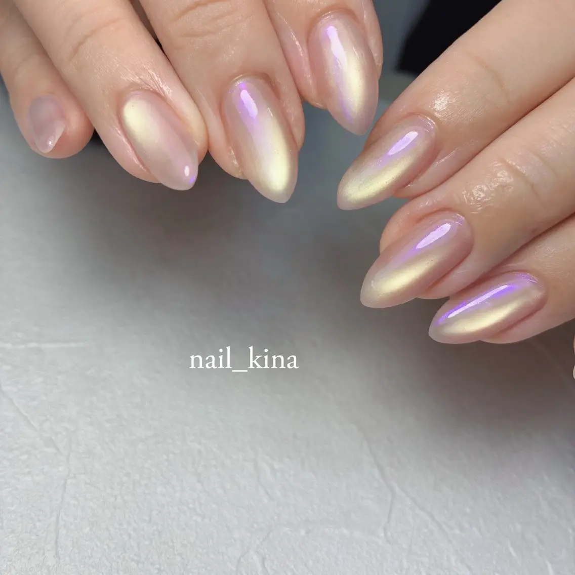 ネイル ジェルネイル マグネットネイル パラジェル ハンドネイル nail_ kinaのネイルデザイン